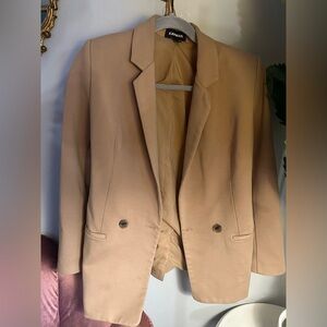 Express tan blazer size small